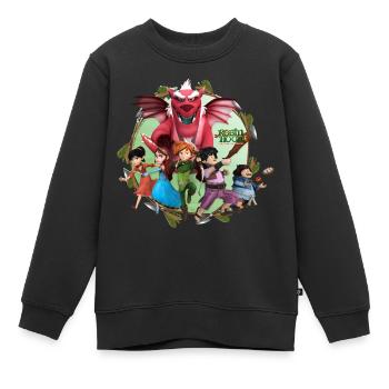 Robin Hood Schlitzohr von Sherwood Gruppe - Kinder Premium Organic Sweatshirt - Schwarz - Vorne - AI Model Kid Female (0cm)