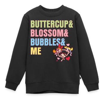 Les Supers Nanas Belle Bulle Rebelle Et Moi - Sweat Premium enfant bio - noir - Devant - AI Model Kid Female (0cm)