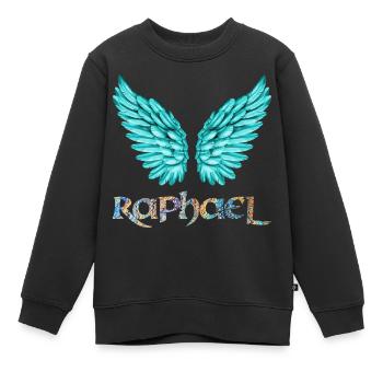 erzengel raphael e 120 - Kinder Premium Organic Sweatshirt - Schwarz - Vorne - AI Model Kid Female (0cm)