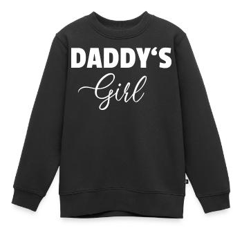 Daddy's Girl - Tochter Geschenk Stieftochter - Kinder Premium Organic Sweatshirt - Schwarz - Vorne - AI Model Kid Female (0cm)
