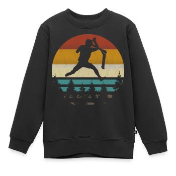 Cascadeur cascadeur scooter scooter rétro vintag - Sweat Premium enfant bio - noir - Devant - AI Model Kid Female (0cm)