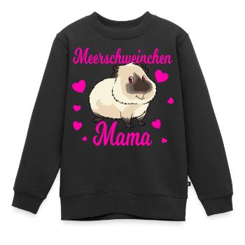 Meerschweinchen Mama für einen Meerschweinchen - Kinder Premium Organic Sweatshirt - Schwarz - Vorne - AI Model Kid Female (0cm)
