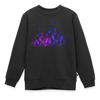 COMME AU COUCHER DU SOLEIL - Sweat Premium enfant bio - noir - Devant - AI Model Kid Female (0cm)