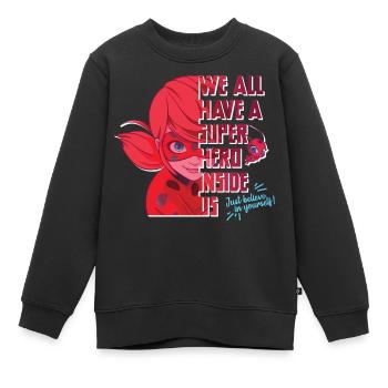Miraculous We All Have A Superhero Inside Us - Kinder Premium Organic Sweatshirt - Schwarz - Vorne - AI Model Kid Female (0cm)