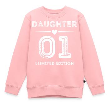 Daughter 01 - Kinder Premium Organic Sweatshirt - Rosa - Vorne - AI Model Kid Female (0cm)