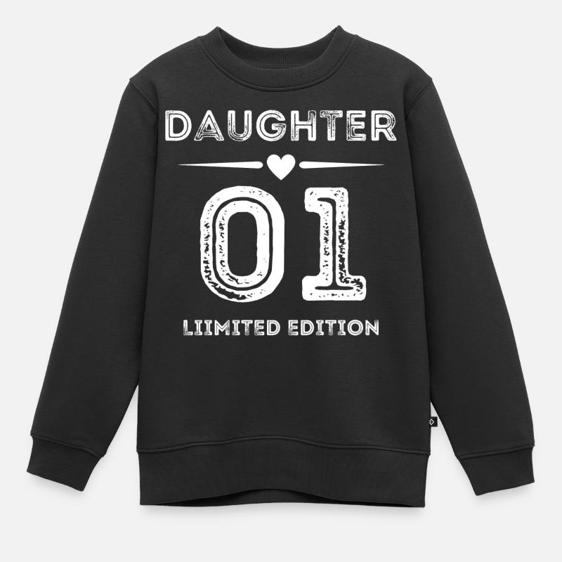 Fille 01 - Sweat Premium enfant bio - noir