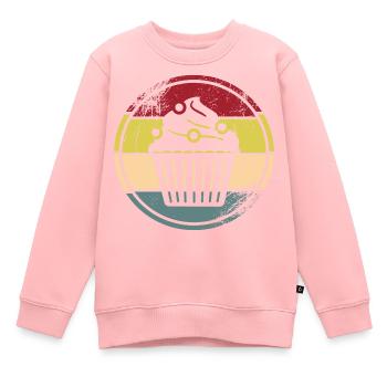 Bäcker Konditor - Kinder Premium Organic Sweatshirt - Rosa - Vorne - AI Model Kid Female (0cm)