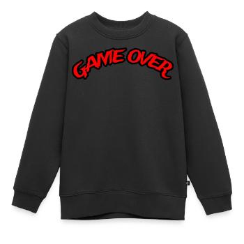 GAME OVER - Kinder Premium Organic Sweatshirt - Schwarz - Vorne - AI Model Kid Female (0cm)
