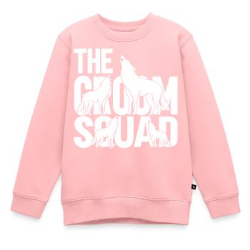 Escouade de mariés - Sweat Premium enfant bio - rose - Devant - AI Model Kid Female (0cm)