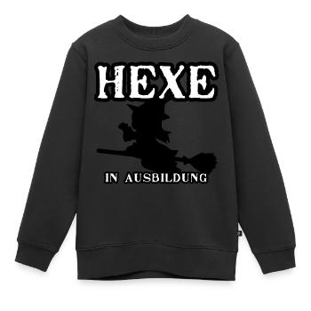 Hexenküche Hexe Ausbildung - Kinder Premium Organic Sweatshirt - Schwarz - Vorne - AI Model Kid Female (0cm)