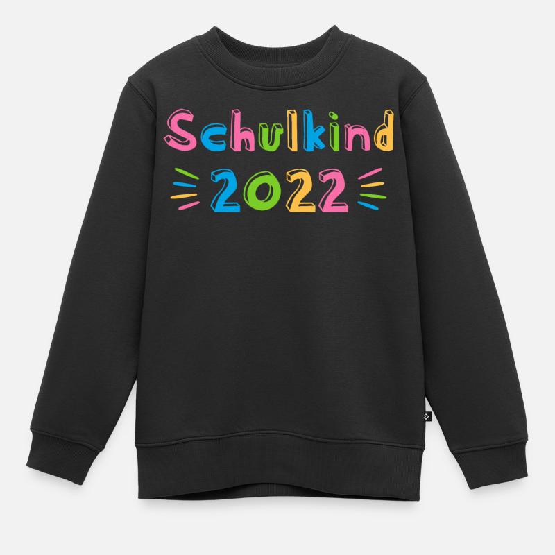 Schulkind 2022 Einschulung Erstklässler - Kinder Premium Organic Sweatshirt - Schwarz