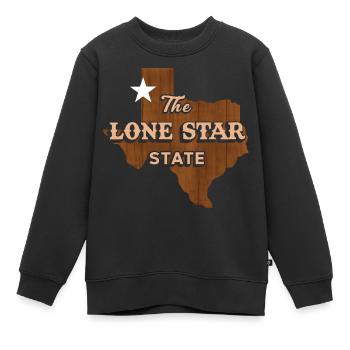 Lone Star Texas Design für stolze Texaner - Kinder Premium Organic Sweatshirt - Schwarz - Vorne - AI Model Kid Female (0cm)