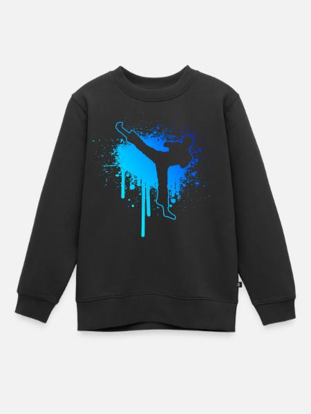 Kickboxing Kickboxing Boxe masculine - Sweat Premium enfant bio - noir