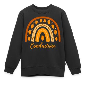 Elue meilleure conductrice | conductrice - Sweat Premium enfant bio - noir - Devant - AI Model Kid Female (0cm)