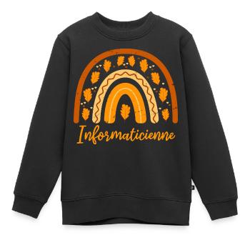 Elue meilleure informaticienne | Informaticienne - Sweat Premium enfant bio - noir - Devant - AI Model Kid Female (0cm)
