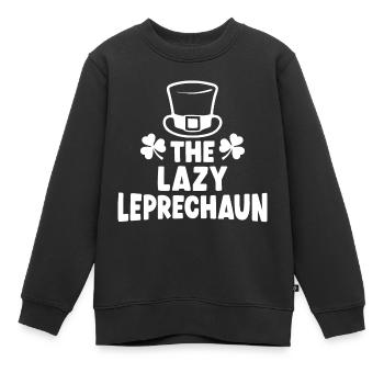Der faule Kobold - Kinder Premium Organic Sweatshirt - Schwarz - Vorne - AI Model Kid Female (0cm)