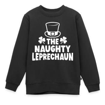 Der freche Kobold - Kinder Premium Organic Sweatshirt - Schwarz - Vorne - AI Model Kid Female (0cm)