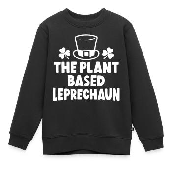 Der pflanzliche Kobold - Kinder Premium Organic Sweatshirt - Schwarz - Vorne - AI Model Kid Female (0cm)