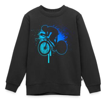 Vélo de route Hommes Vélo de route Cyclisme sur route - Sweat Premium enfant bio - noir - Devant - AI Model Kid Female (0cm)