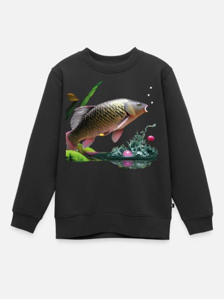Carp Master - Kids Premium Organic Sweatshirt - black
