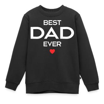 Bester Vater aller Zeiten - Kinder Premium Organic Sweatshirt - Schwarz - Vorne - AI Model Kid Female (0cm)