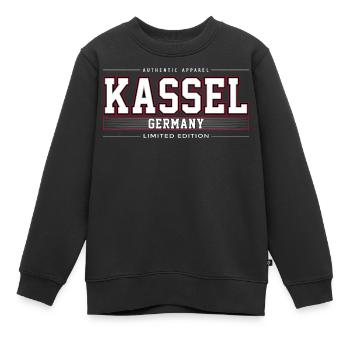 Kassel - Kinder Premium Organic Sweatshirt - Schwarz - Vorne - AI Model Kid Female (0cm)