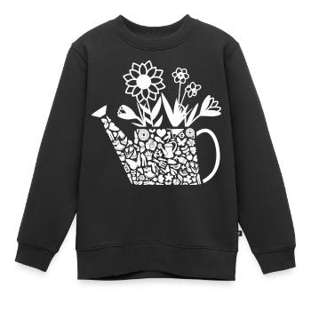 Jardinier Jardinier Dames Jardinier - Sweat Premium enfant bio - noir - Devant - AI Model Kid Female (0cm)
