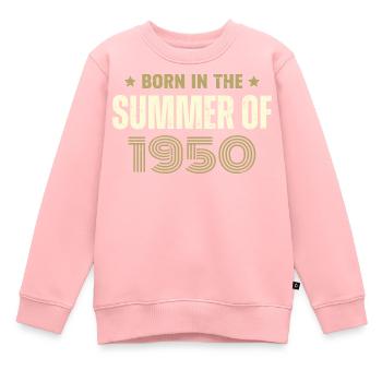 Vintage 1950er Vintage 1950er Jahre Geburtstagsgeschenk - Kinder Premium Organic Sweatshirt - Rosa - Vorne - AI Model Kid Female (0cm)