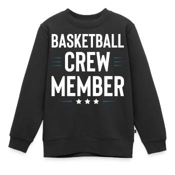 Équipe de basket-ball - Sweat Premium enfant bio - noir - Devant - AI Model Kid Female (0cm)