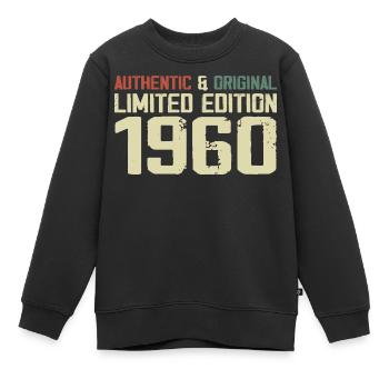 1960 Geburtstagsgeschenk 1960 Jahrgang 1960er Retro - Kinder Premium Organic Sweatshirt - Schwarz - Vorne - AI Model Kid Female (0cm)