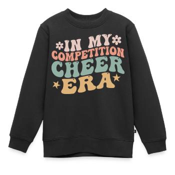 In My Competition Cheer Era - Kids Premium Organic Sweatshirt - black - Front - AI Model Kid Female (0cm)