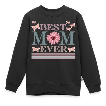 Mama - Kinder Premium Organic Sweatshirt - Schwarz - Vorne - AI Model Kid Female (0cm)