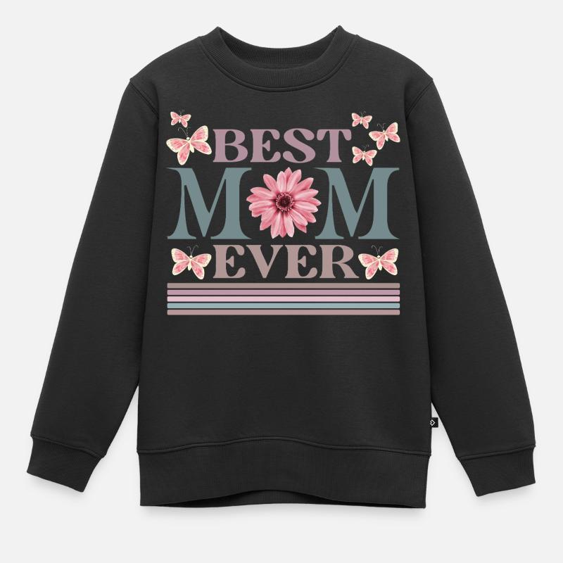 Maman - Sweat Premium enfant bio - noir