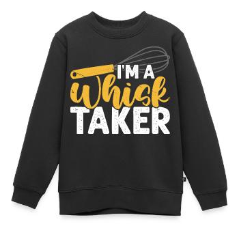 Backen Bäcker Bäckerei - Kinder Premium Organic Sweatshirt - Schwarz - Vorne - AI Model Kid Female (0cm)