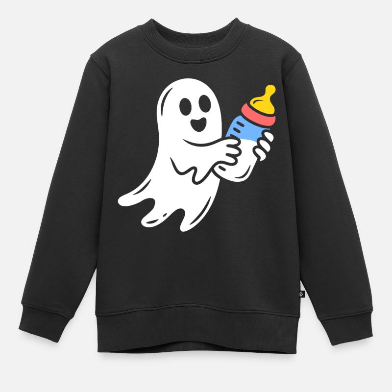 Fantôme câlin avec flacon - Sweat Premium enfant bio - noir