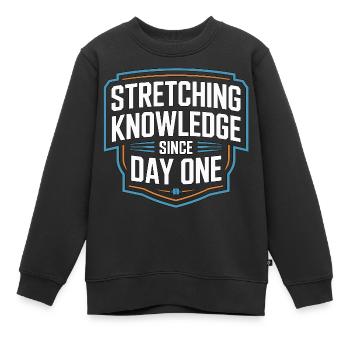 PT Educator Stretching Knowledge Movement Therapy - Kinder Premium Organic Sweatshirt - Schwarz - Vorne - AI Model Kid Female (0cm)