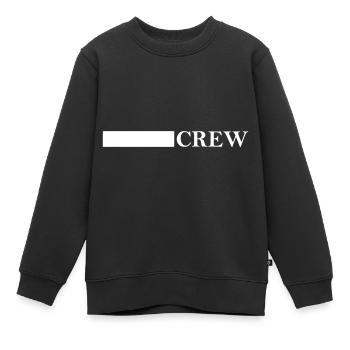 Conception de l’équipage - Sweat Premium enfant bio - noir - Devant - AI Model Kid Female (0cm)