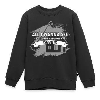 Hausabriss und Renovierungs Design - Kinder Premium Organic Sweatshirt - Schwarz - Vorne - AI Model Kid Female (0cm)