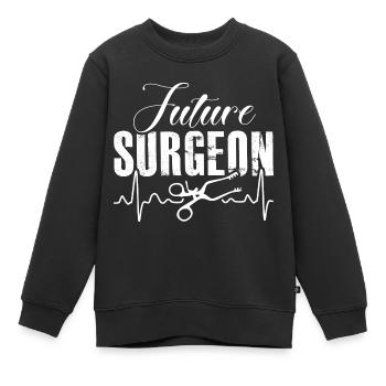 Surgeon Future Surgeon - Kids Premium Organic Sweatshirt - black - Front - AI Model Kid Female (0cm)