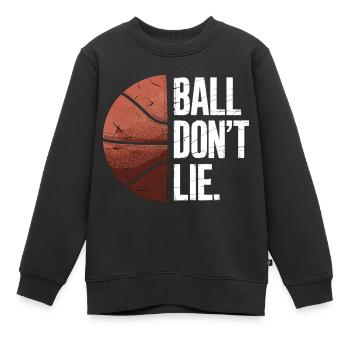 Basketball Wahrheiten - Kinder Premium Organic Sweatshirt - Schwarz - Vorne - AI Model Kid Female (0cm)