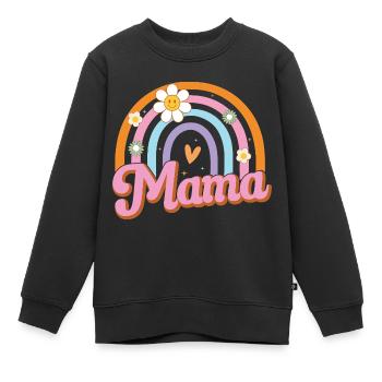 Mama - Kinder Premium Organic Sweatshirt - Schwarz - Vorne - AI Model Kid Female (0cm)