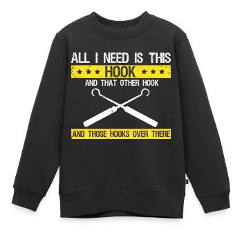 Lock Lock locking service locksmith - Kids Premium Organic Sweatshirt - black - Front - AI Model Kid Female (0cm)