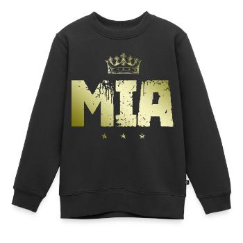 Mia - Sweat Premium enfant bio - noir - Devant - AI Model Kid Female (0cm)