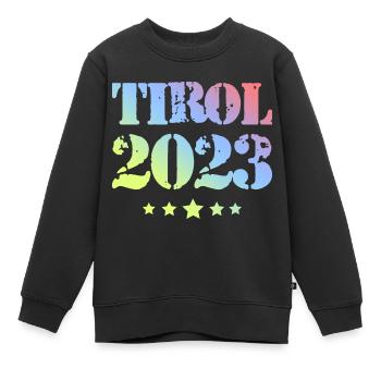 Tyrol 2023 - Sweat Premium enfant bio - noir - Devant - AI Model Kid Female (0cm)