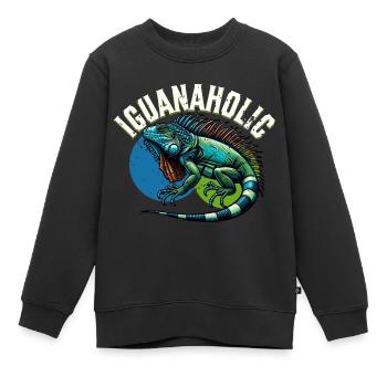 Leguan - Kinder Premium Organic Sweatshirt - Schwarz - Vorne - AI Model Kid Female (0cm)