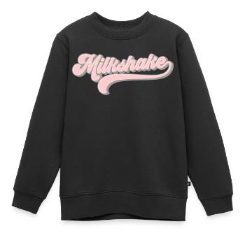 Milkshake | Les couleurs peuvent être modifiées - Sweat Premium enfant bio - noir - Devant - AI Model Kid Female (0cm)