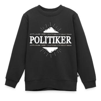 Politiker Beruf - Kinder Premium Organic Sweatshirt - Schwarz - Vorne - AI Model Kid Female (0cm)