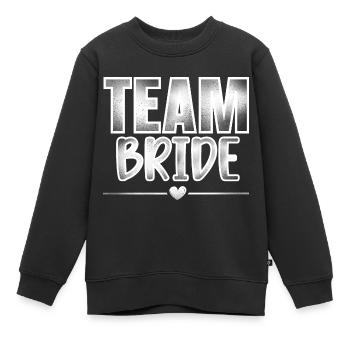 Team Braut - Kinder Premium Organic Sweatshirt - Schwarz - Vorne - AI Model Kid Female (0cm)