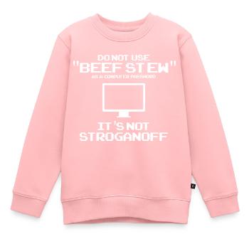 Cyber Security Design für IT Sicherheit und Hacker - Kinder Premium Organic Sweatshirt - Rosa - Vorne - AI Model Kid Female (0cm)