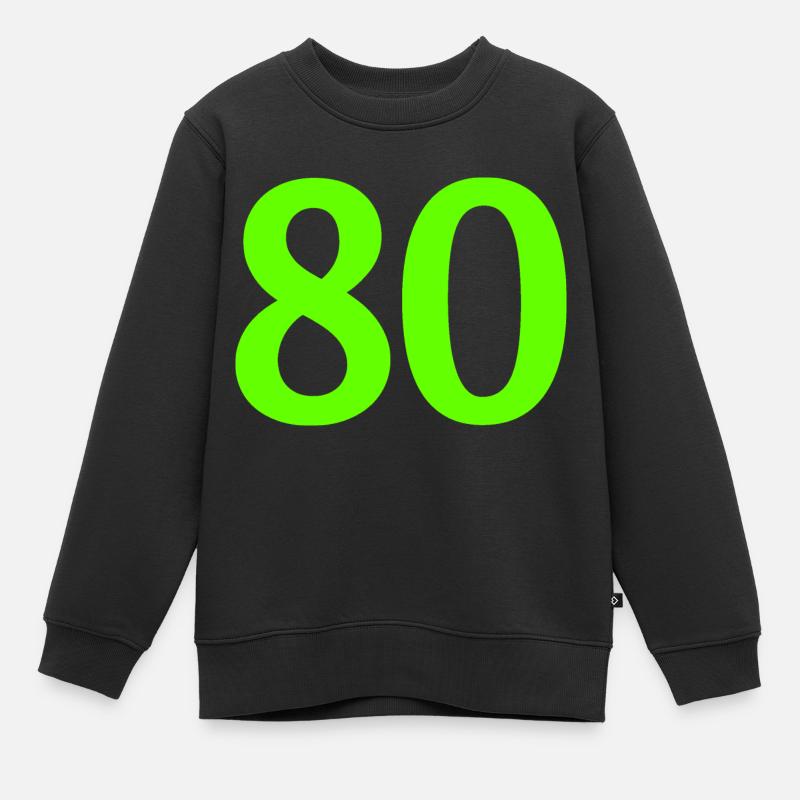 Numéro 80 - Sweat Premium enfant bio - noir